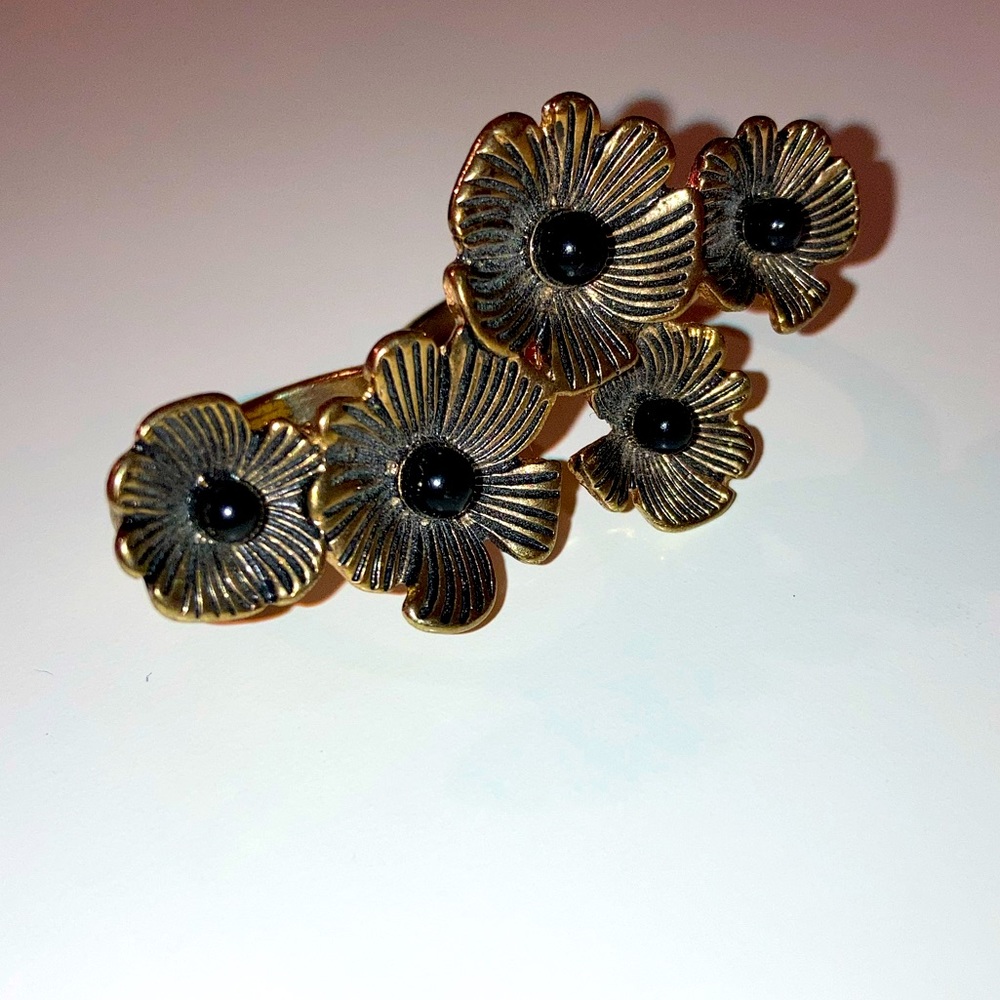 2 finger Flower ring